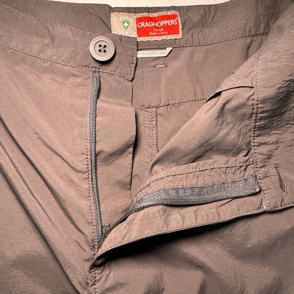 Craghoppers Mens 42R Insect Shield National Geographic Gray‎ NOSILife Pants - Picture 4 of 16